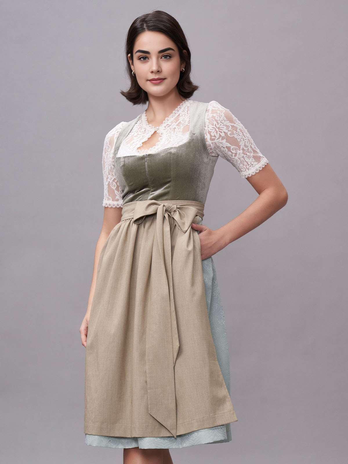 Dirndl Janker in Grün