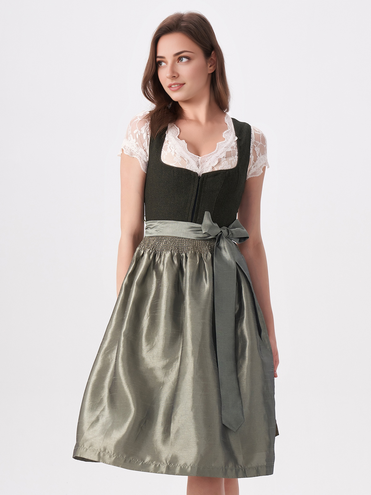 Modernes Dirndl in Grün