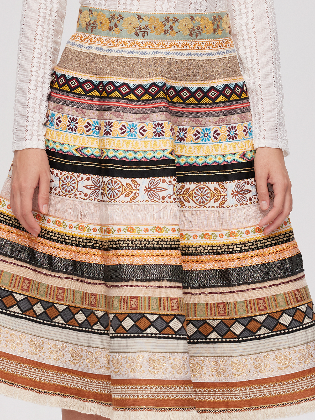 Dirndl Blau Beige