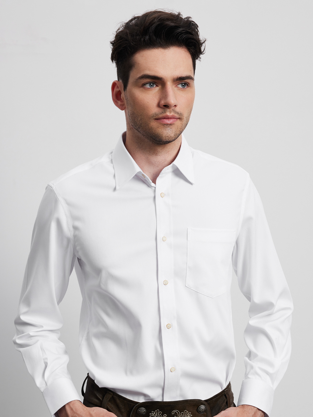 Dirndl Bluse in Weiß