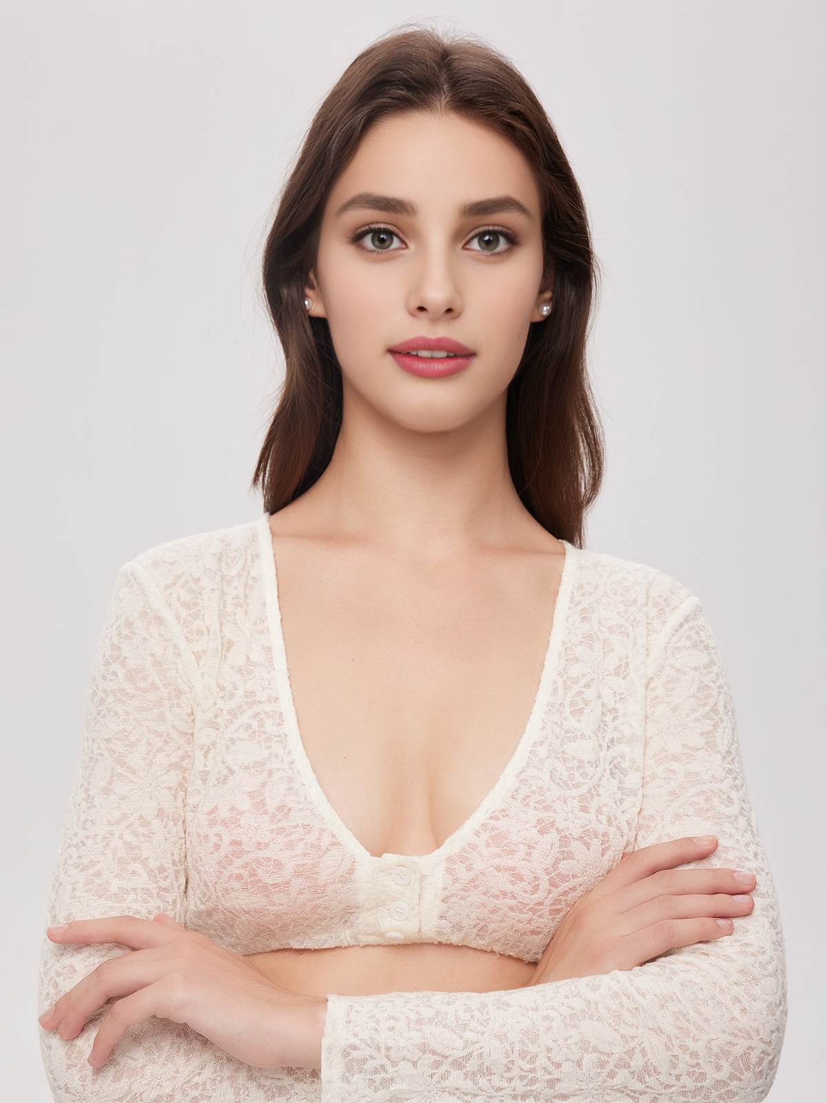 Dirndl Bluse in Weiß